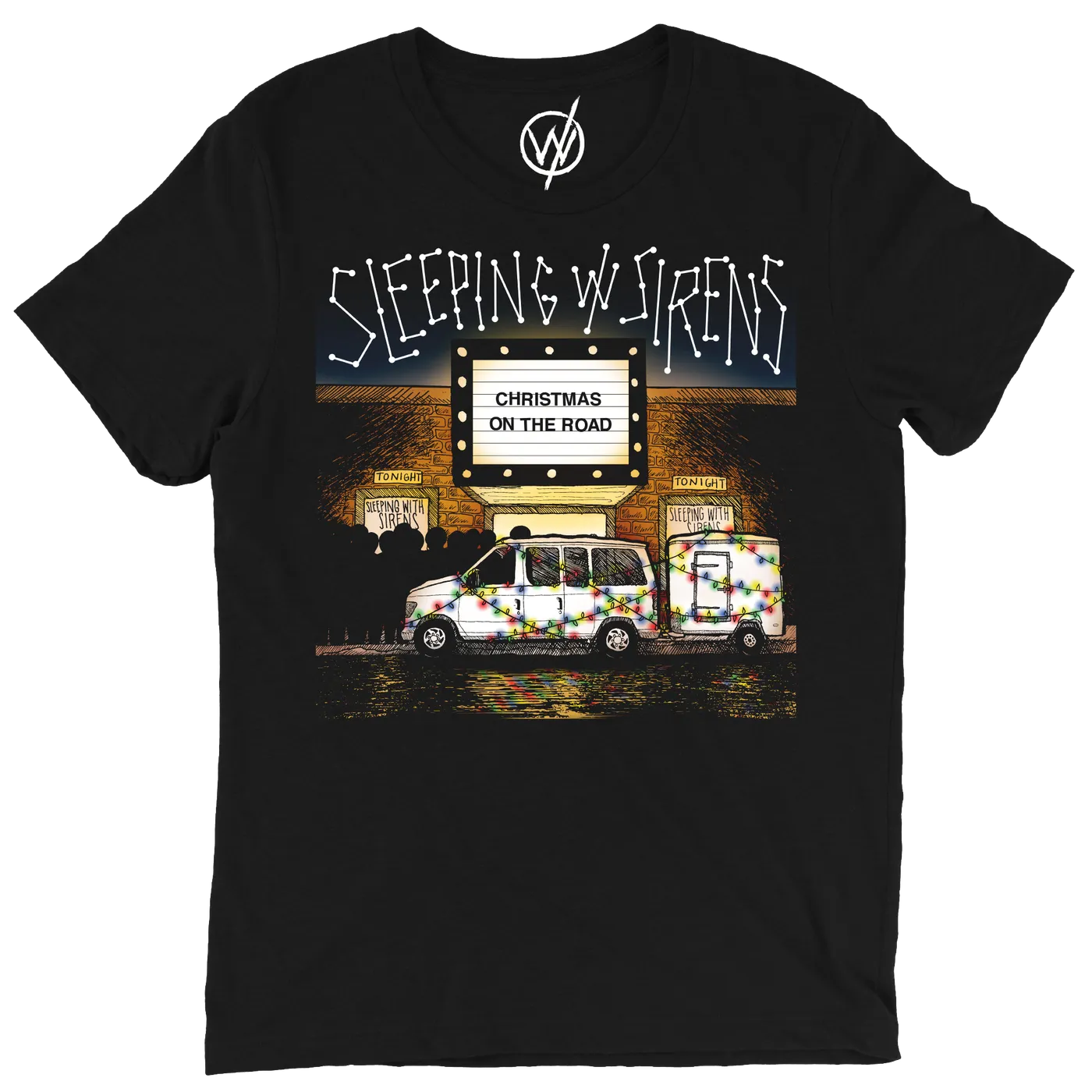 Sleeping With Sirens Xmas On The Road Tee