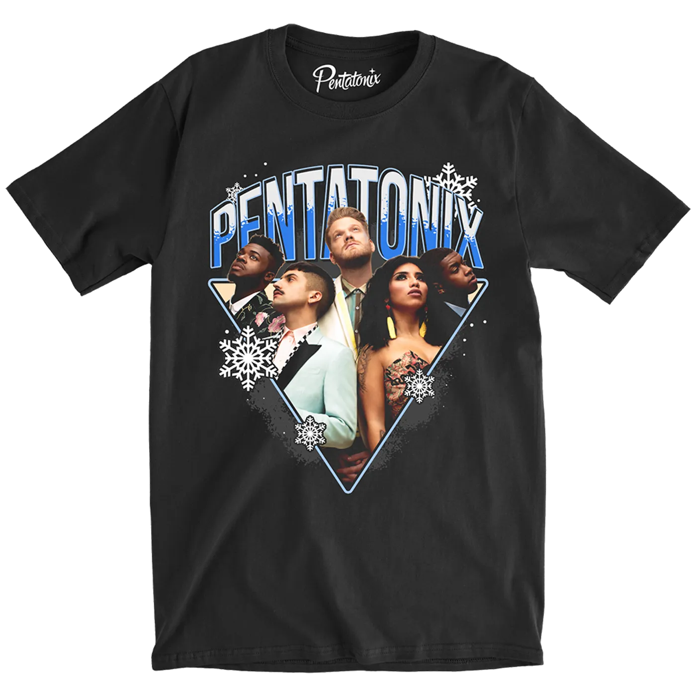 Pentatonix Triangle Snowflake Tee