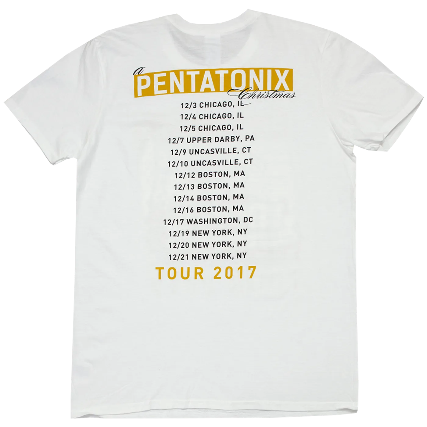 Pentatonix White Xmas Tour Tee