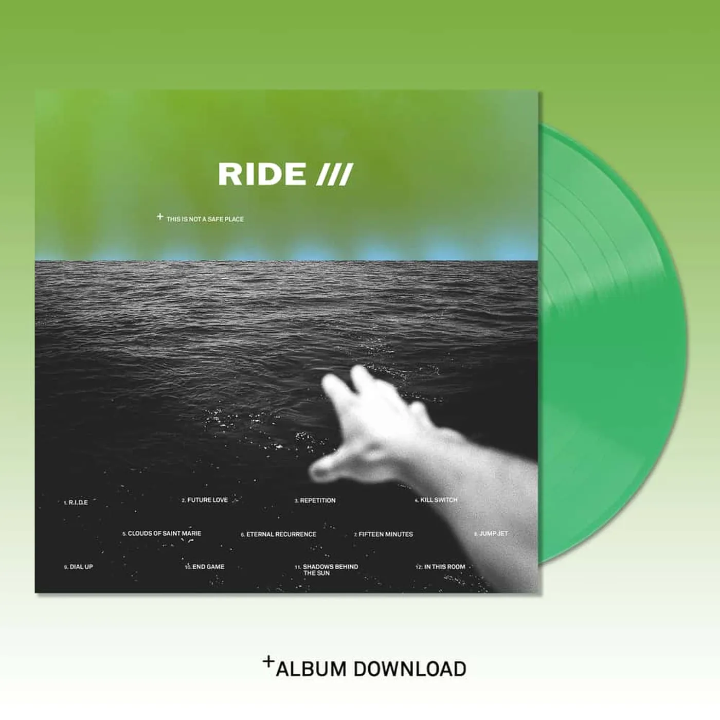 Ride This Is Not A Safe Place Limited Edition Green  Double LP (Vinyl)