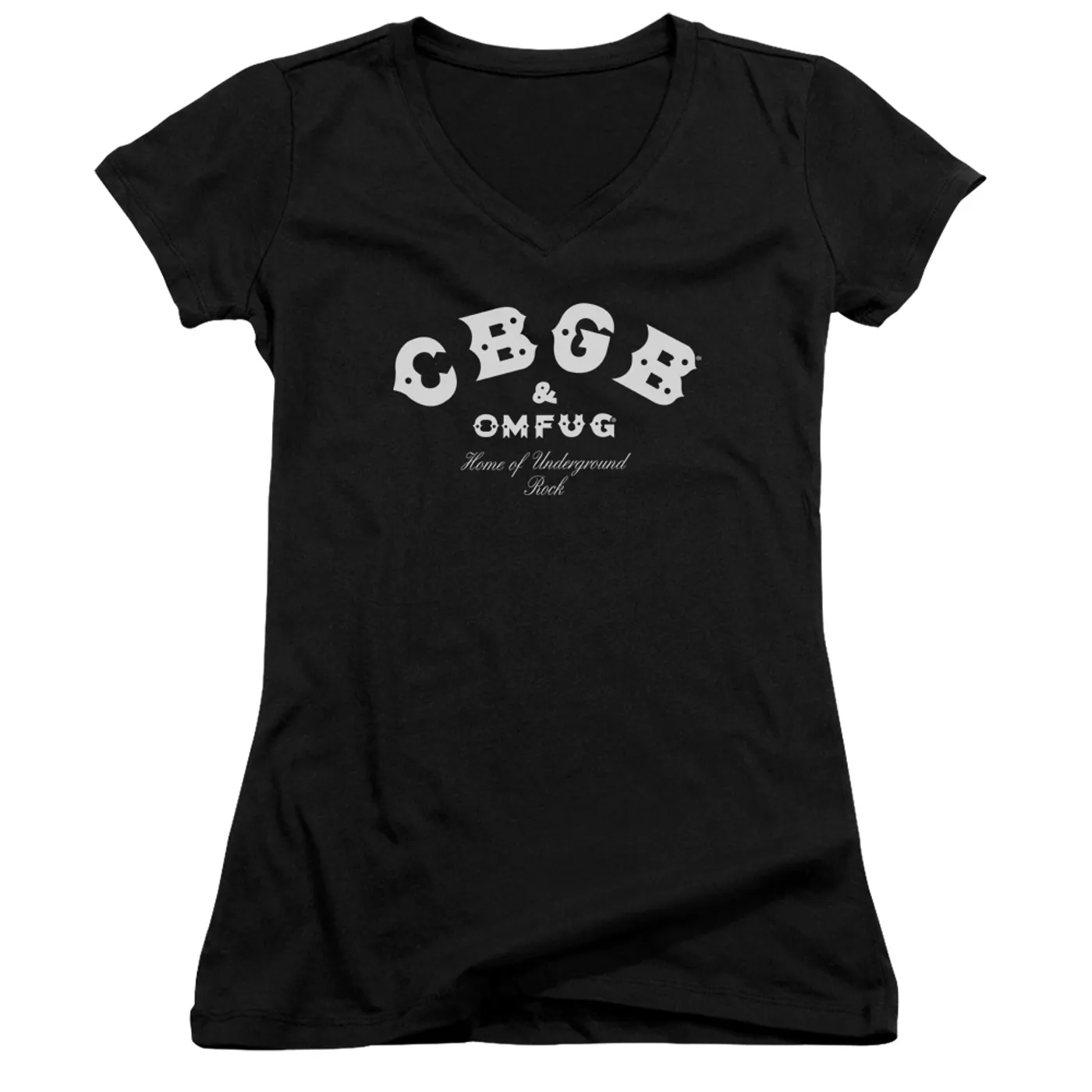 Cbgb Junior's V-Neck Shirt | CLASSIC LOGO Junior's Tee