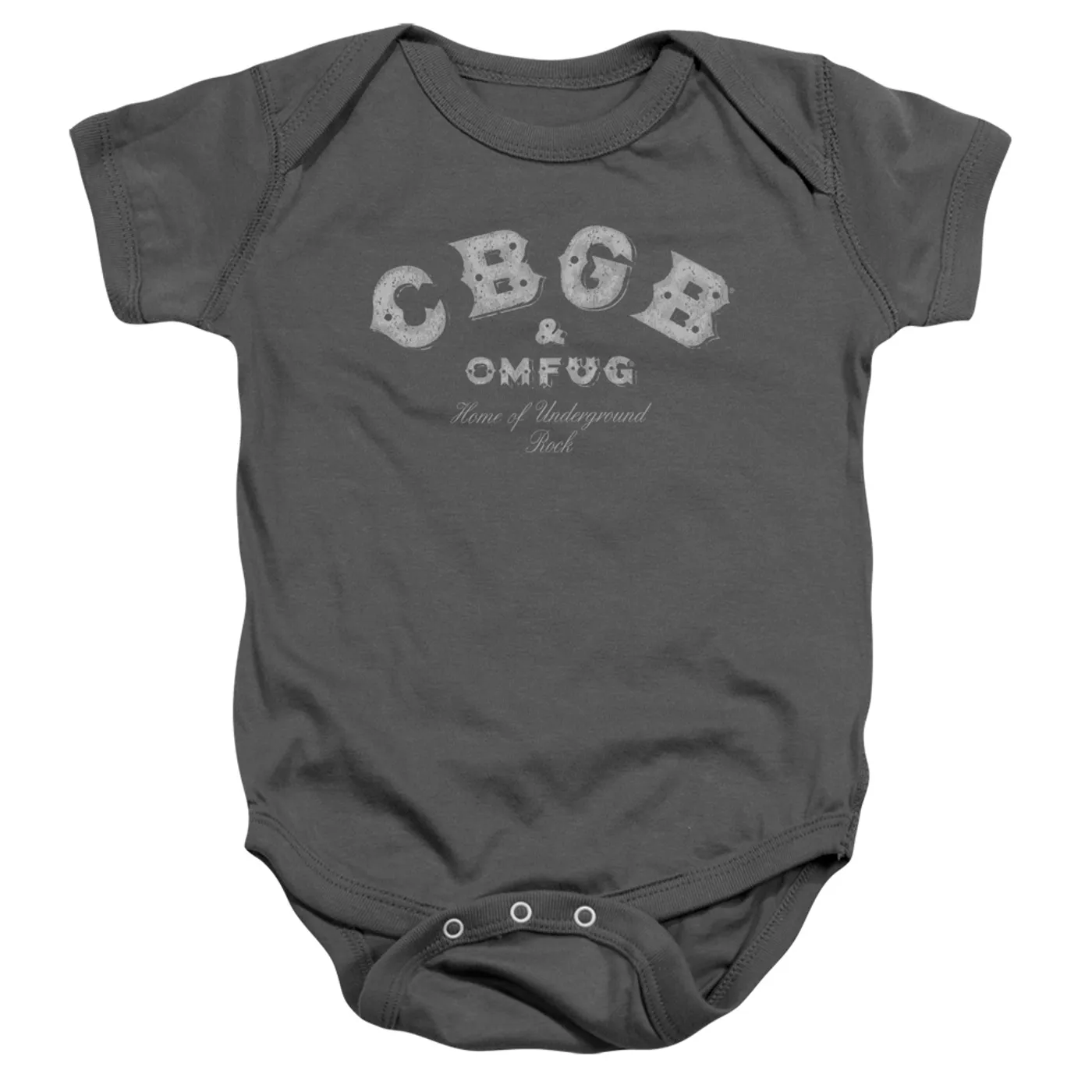 Cbgb Baby Onesie | TATTERED LOGO Infant Snapsuit