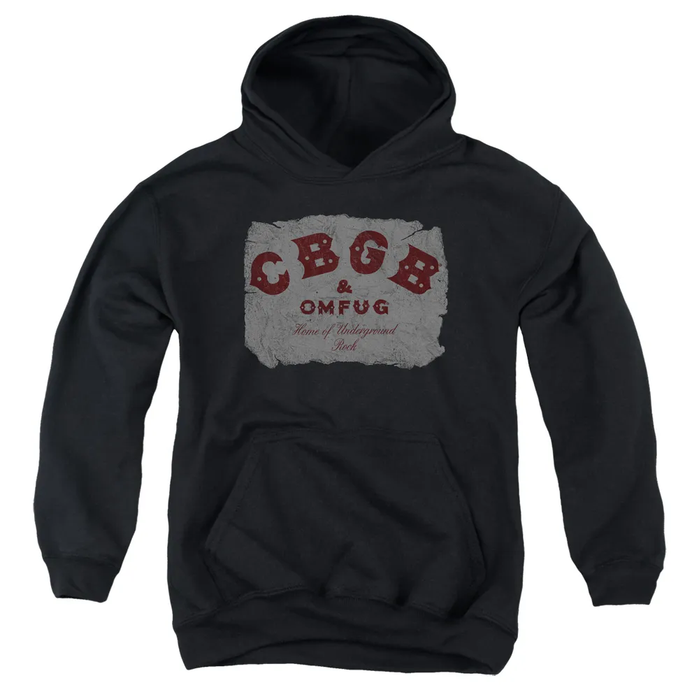 Youth Hoodie | CRUMBLED LOGO Pull-Over Sweatshirt