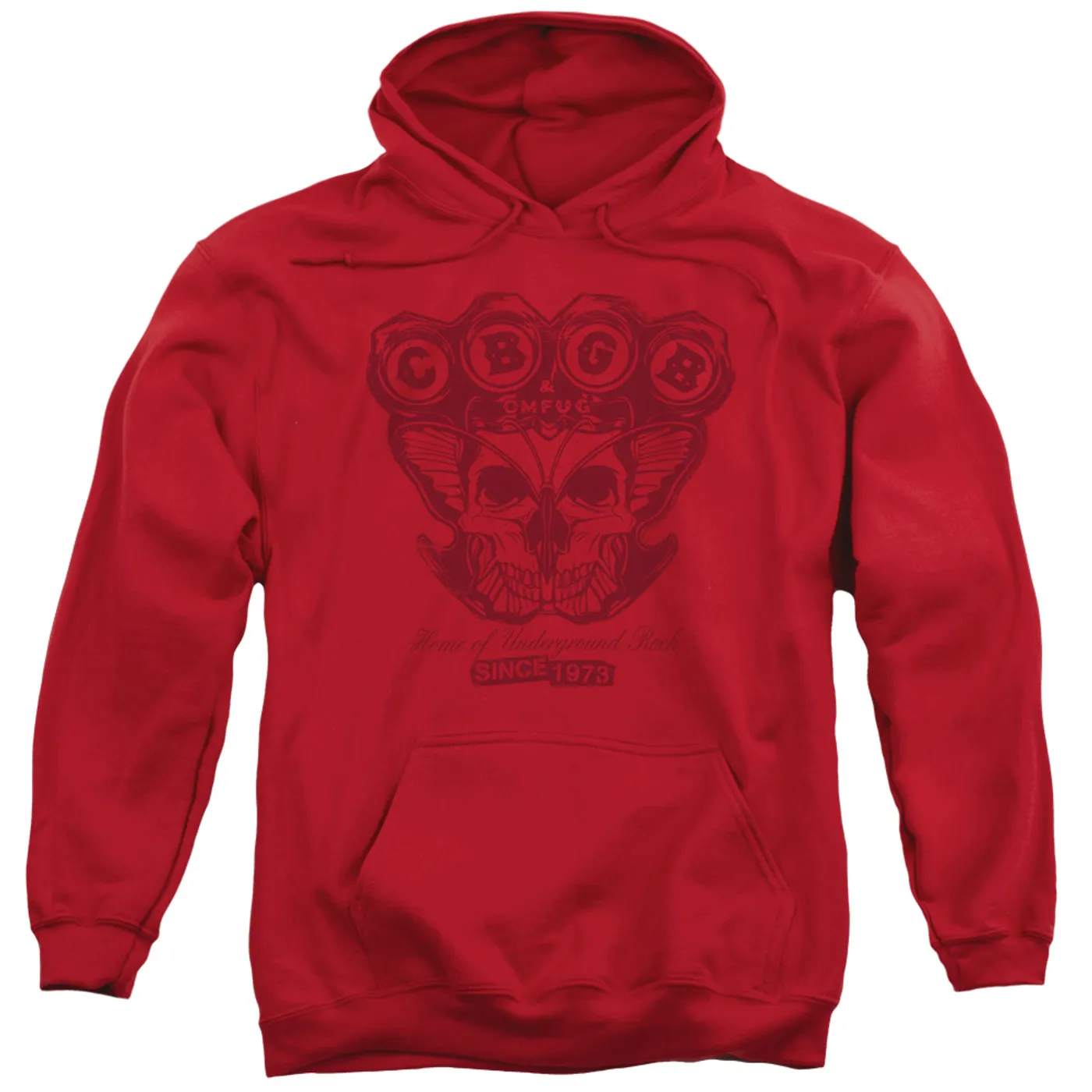 Cbgb Hoodie | MOTH SKULL Pull-Over Sweatshirt