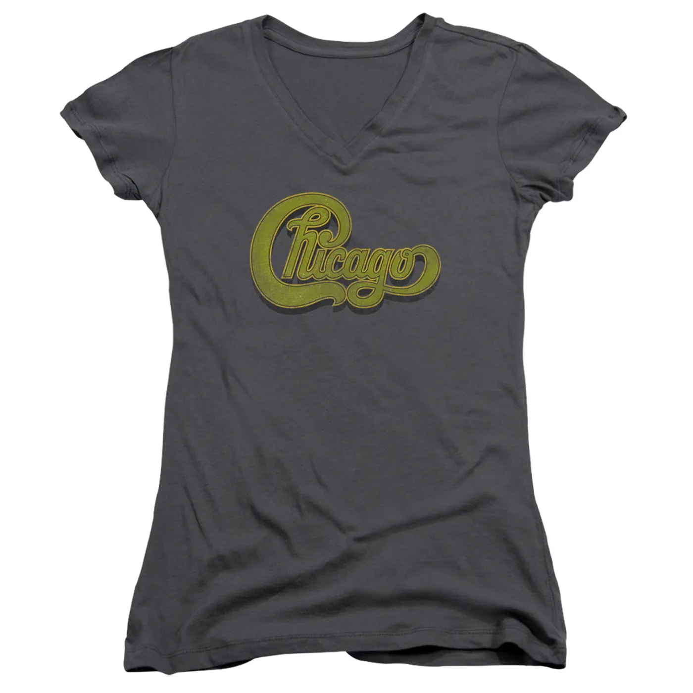 Chicago Junior's V-Neck Shirt | DISTRESSED Junior's Tee