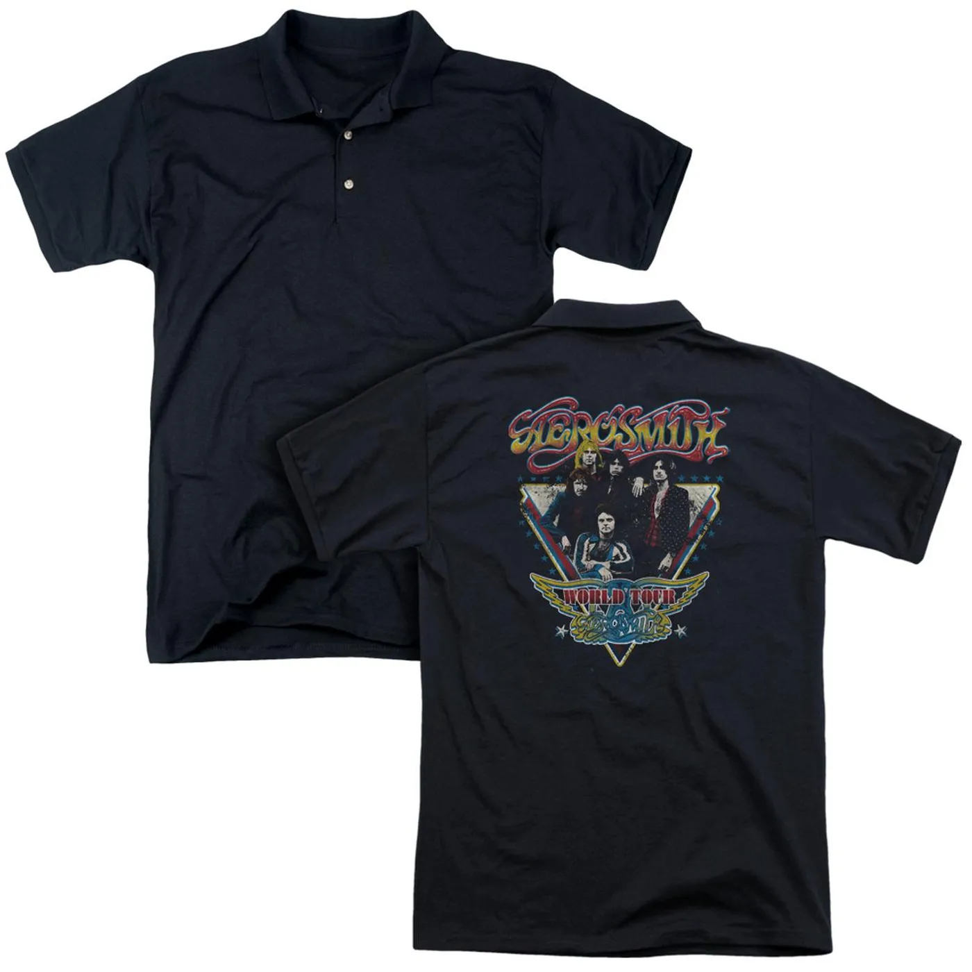 Aerosmith TRIANGLE STARS (BACK PRINT)
