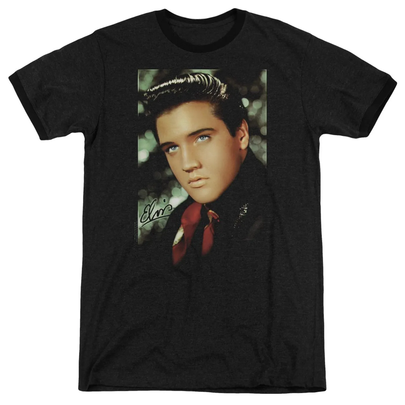 Elvis Presley Shirt | RED SCARF Premium Ringer Tee