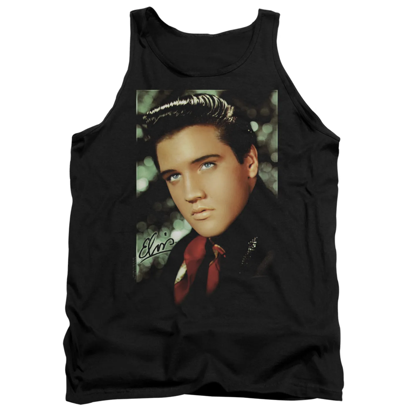 Elvis Presley Tank Top | RED SCARF Sleeveless Shirt