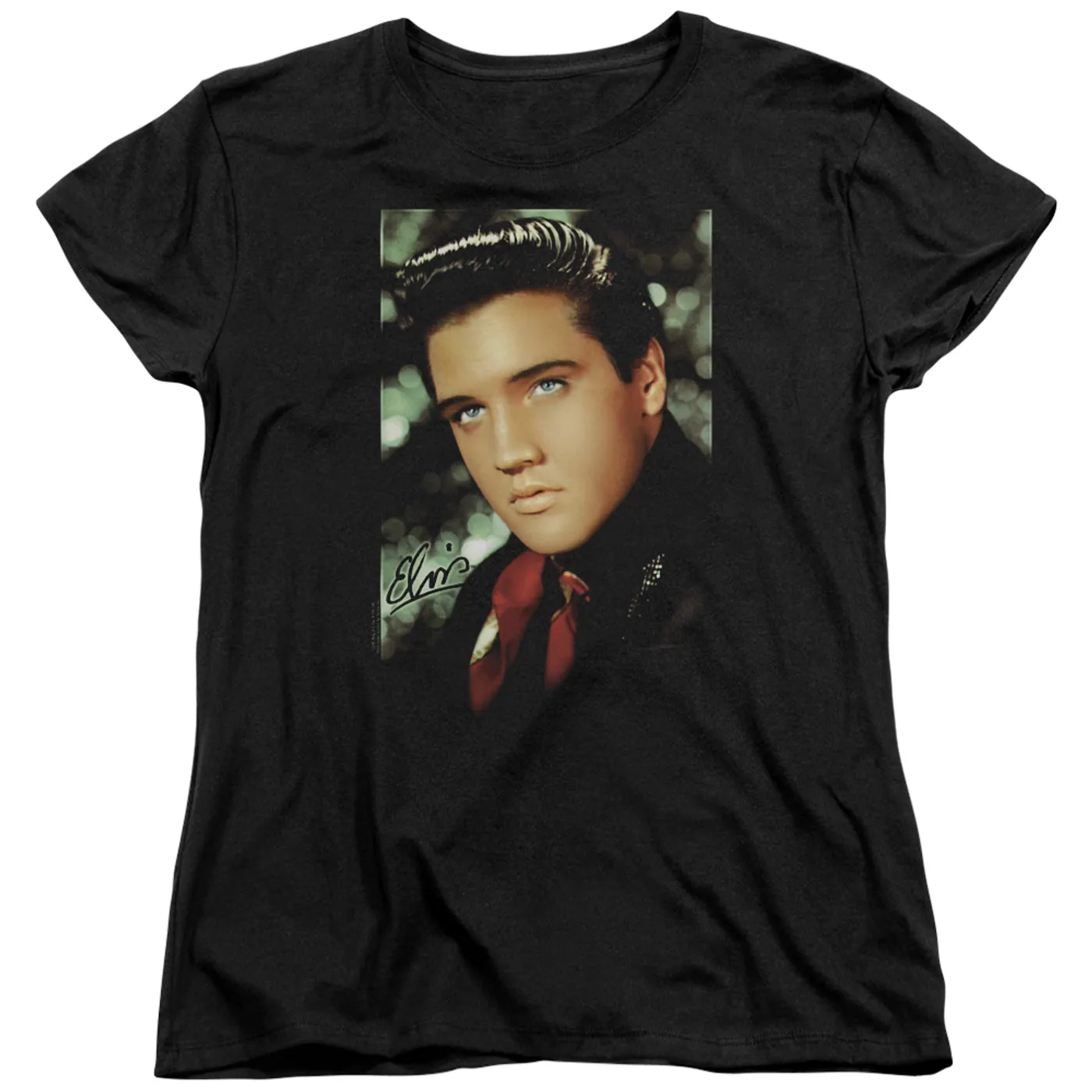 Elvis Presley Women's Shirt | RED SCARF Ladies Tee