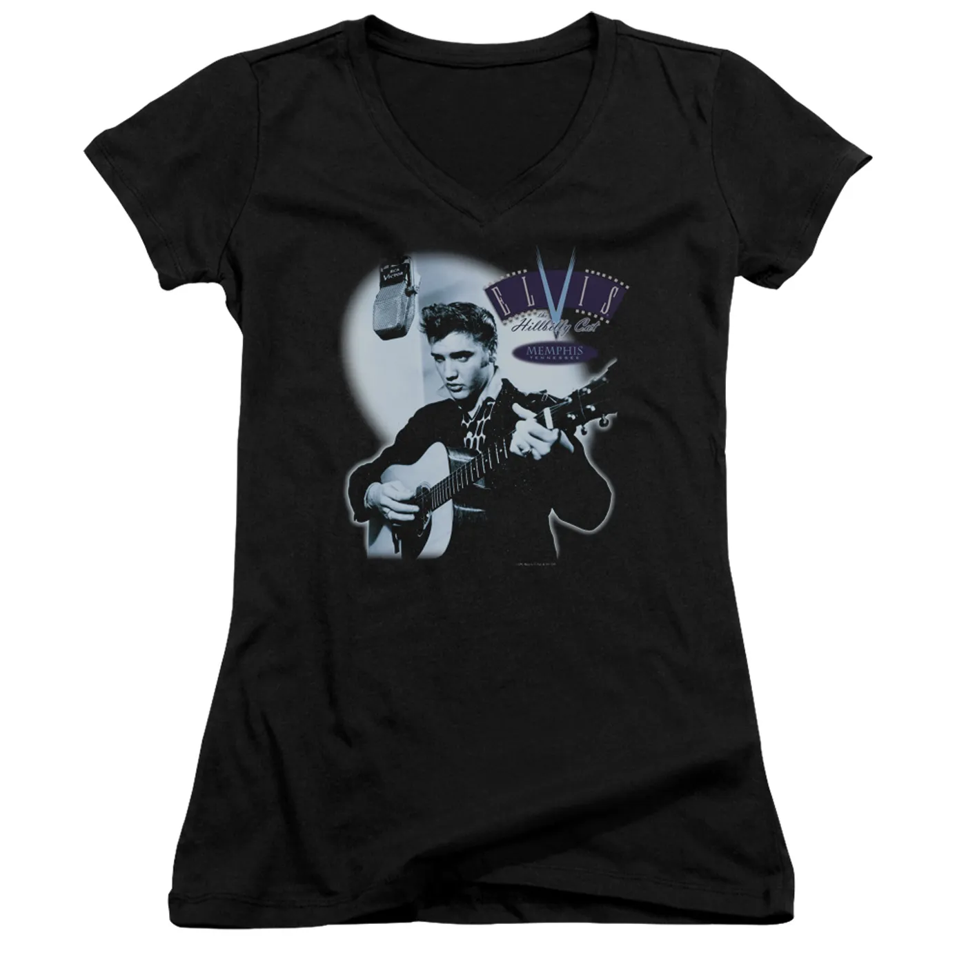 Elvis Presley Junior's V-Neck Shirt | HILLBILLY CAT Junior's Tee