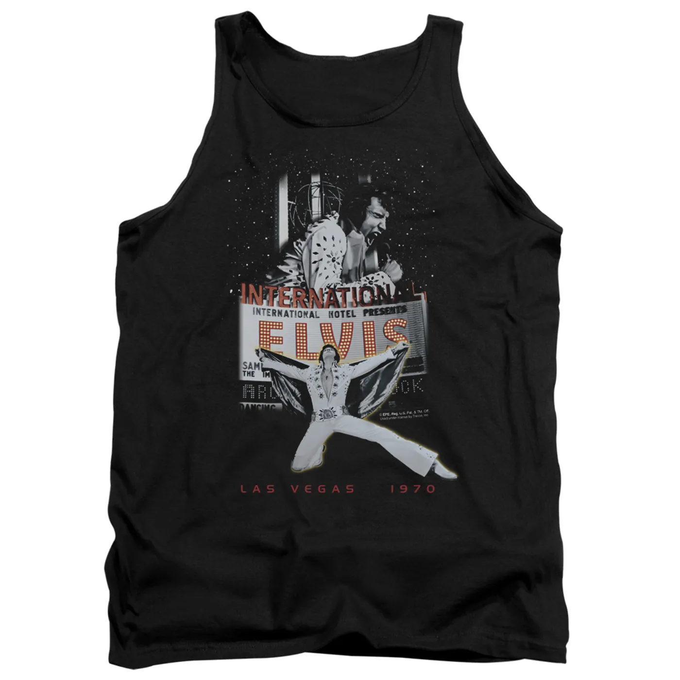 Elvis Presley Tank Top | LAS VEGAS Sleeveless Shirt
