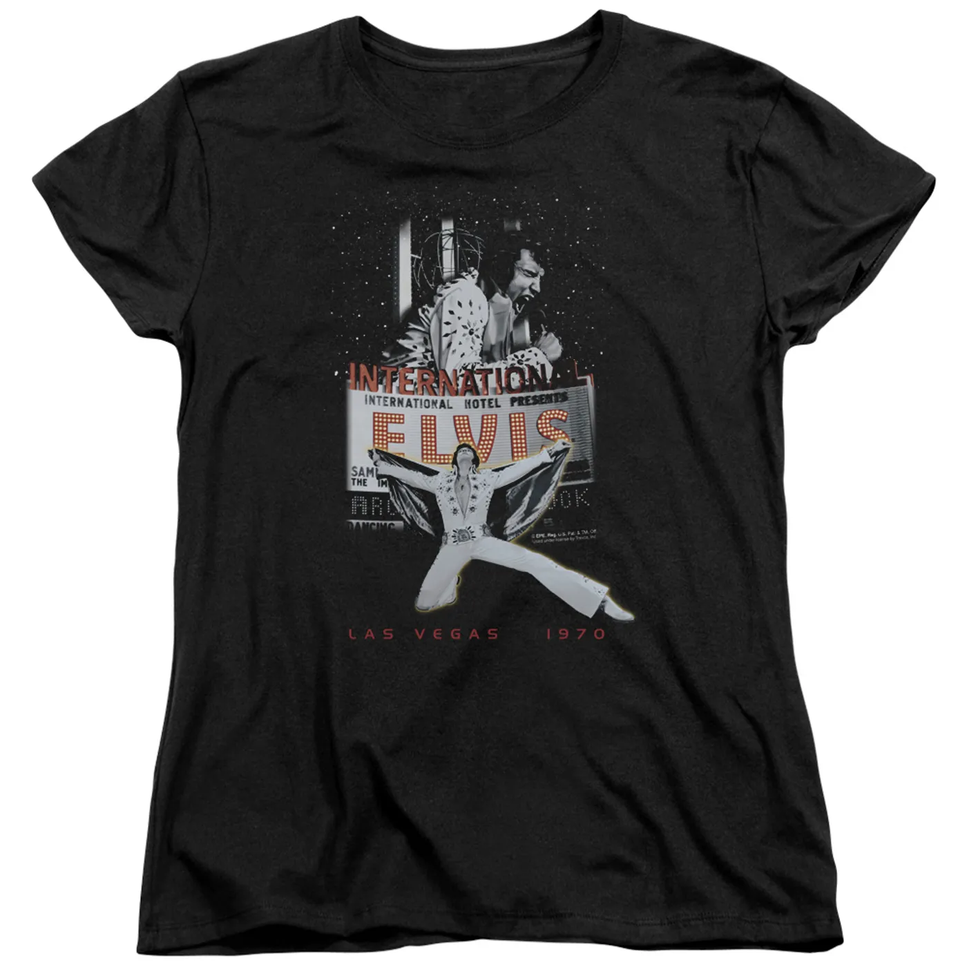 Elvis Presley Women's Shirt | LAS VEGAS Ladies Tee