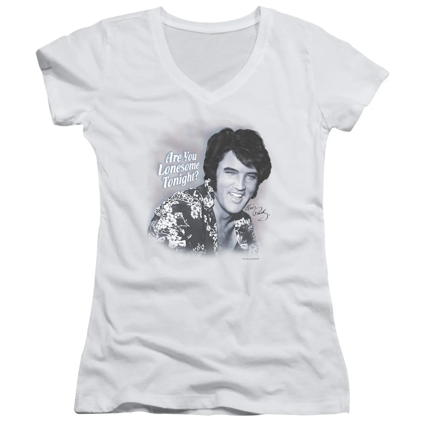 Elvis Presley Junior's V-Neck Shirt | LONESOME TONIGHT Junior's Tee
