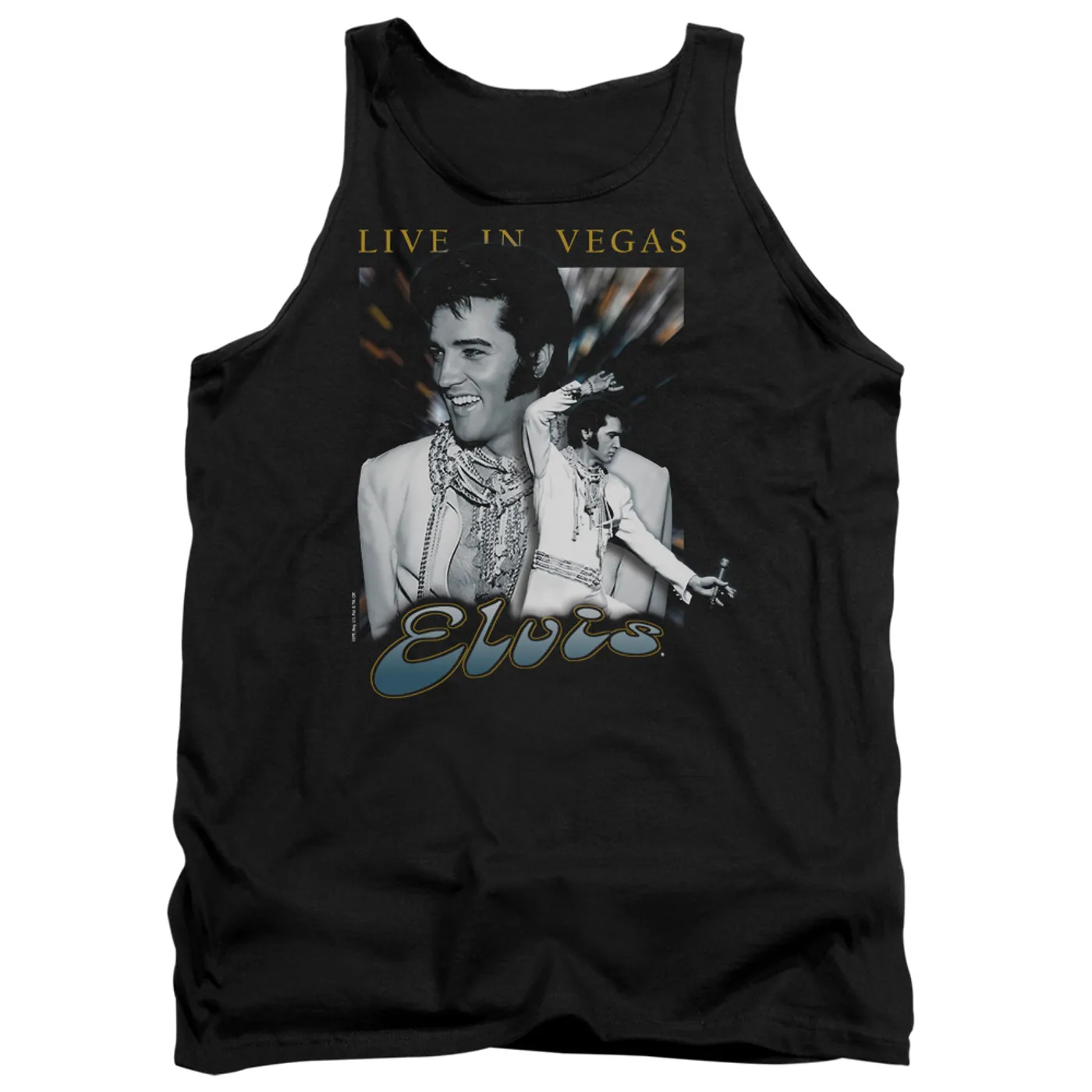 Elvis Presley Tank Top | LIVE IN VEGAS Sleeveless Shirt