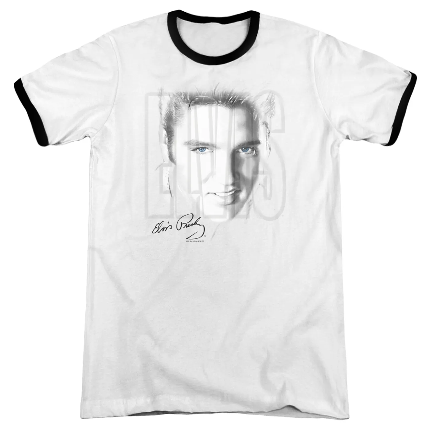 Elvis Presley Shirt | BLUE EYES Premium Ringer Tee