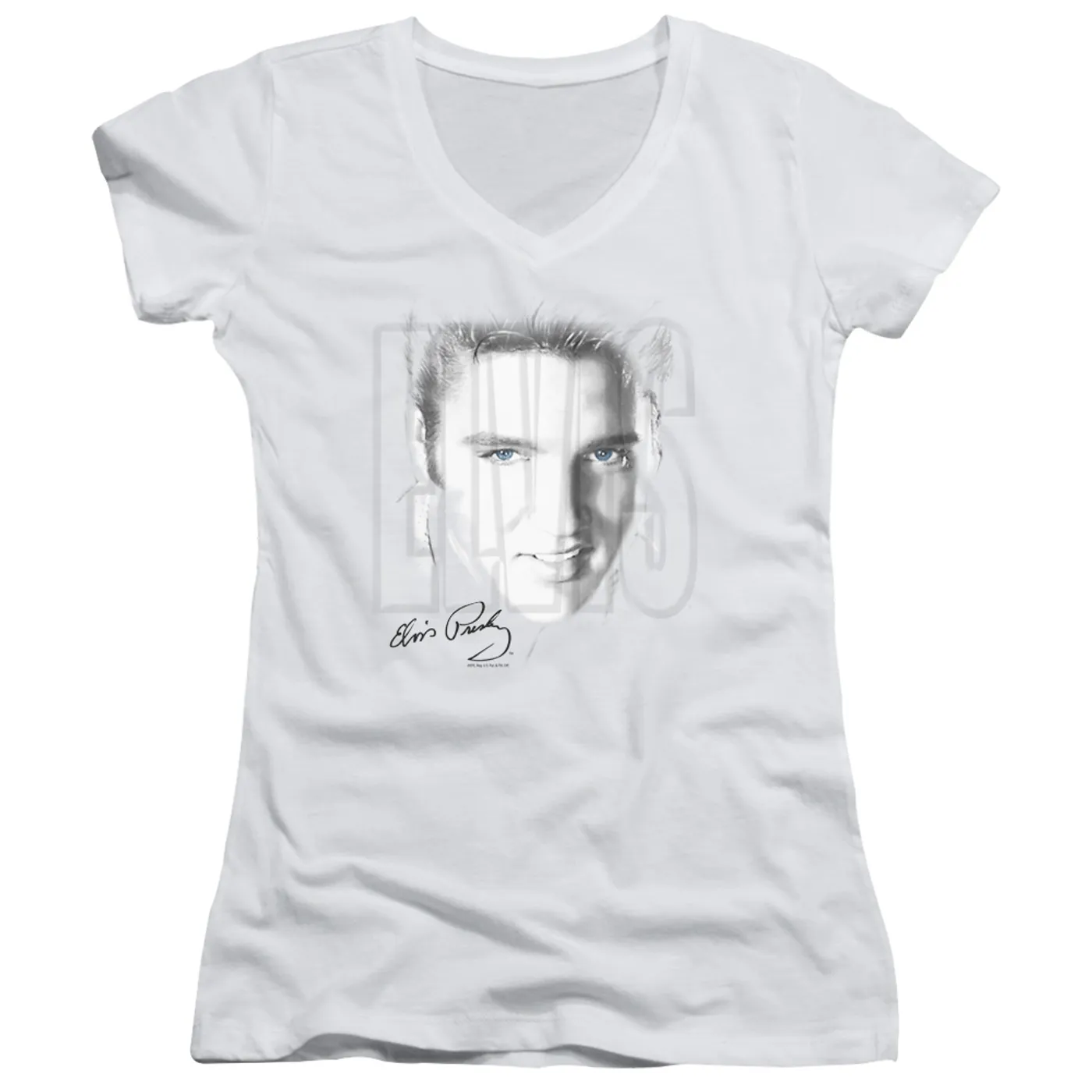 Elvis Presley Junior's V-Neck Shirt | BLUE EYES Junior's Tee