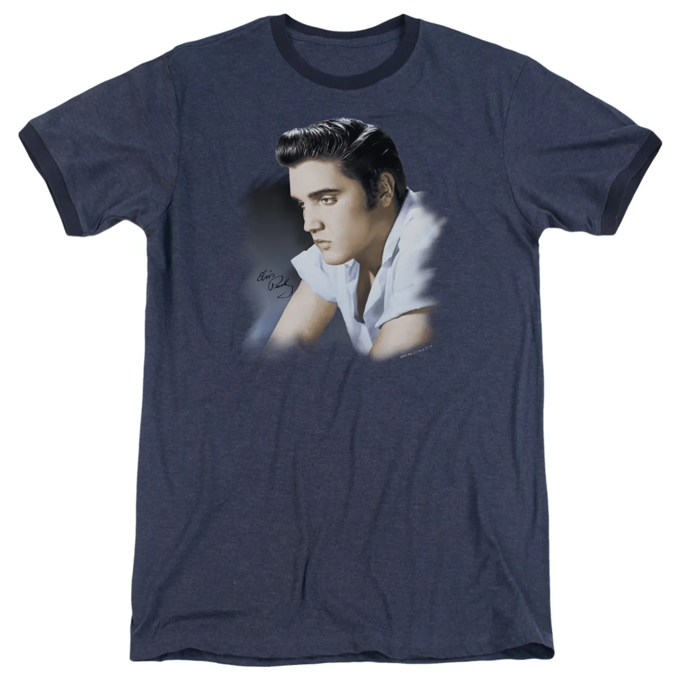 Elvis Presley Shirt | BLUE PROFILE Premium Ringer Tee