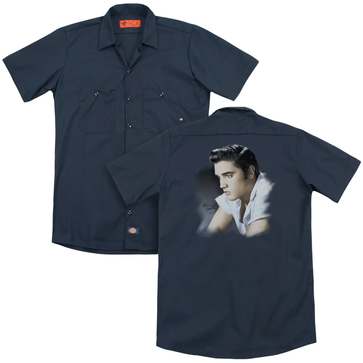 Elvis Presley BLUE PROFILE (BACK PRINT)