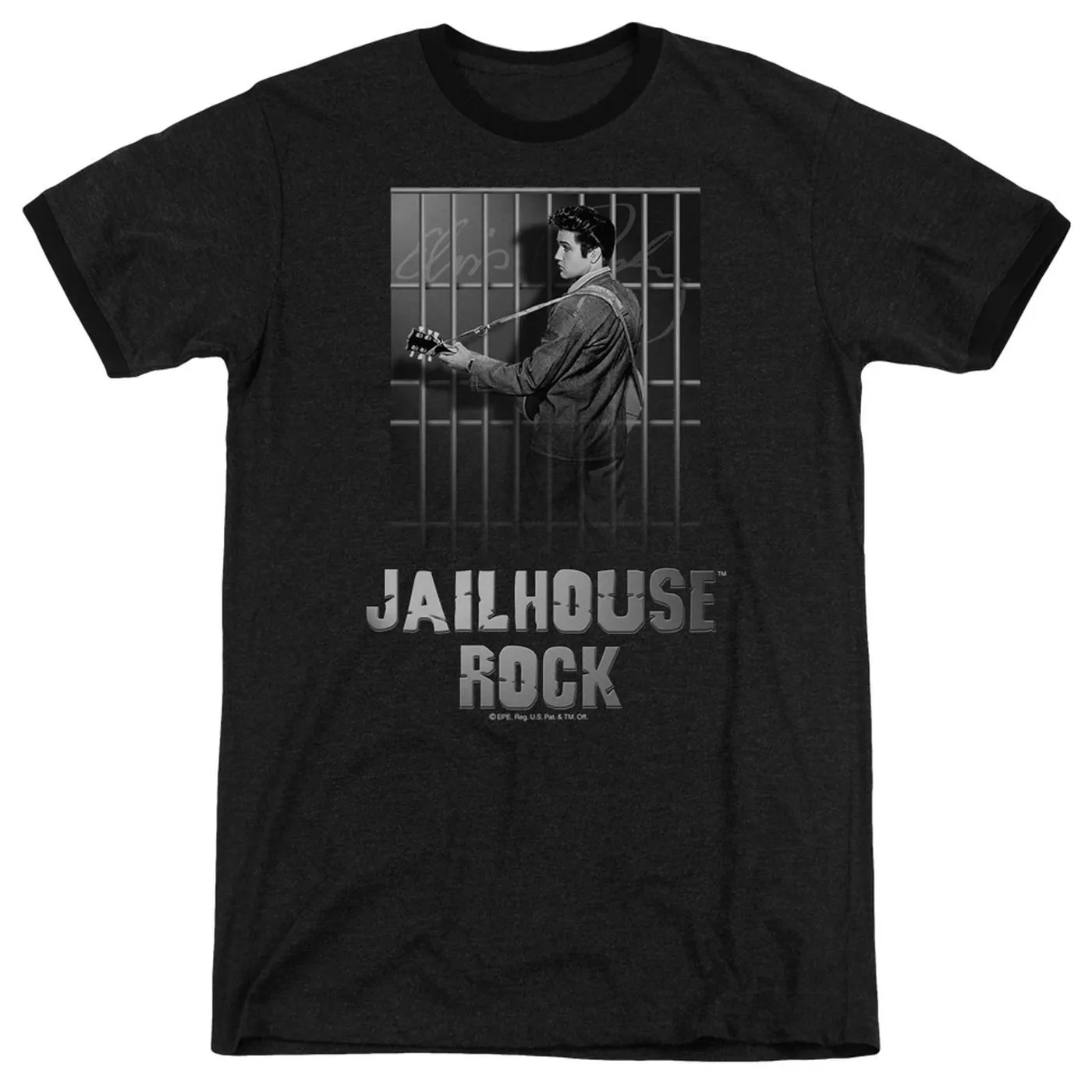 Elvis Presley Shirt | JAILHOUSE ROCK Premium Ringer Tee