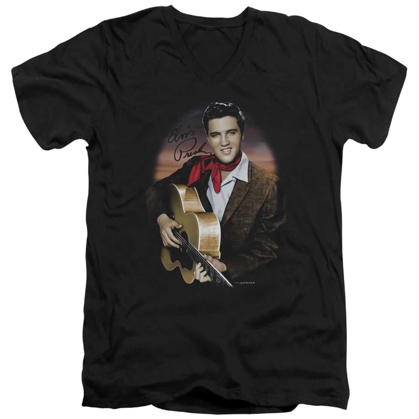 Elvis Presley T Shirt (Slim Fit) | RED SCARF #2 Slim-fit Tee