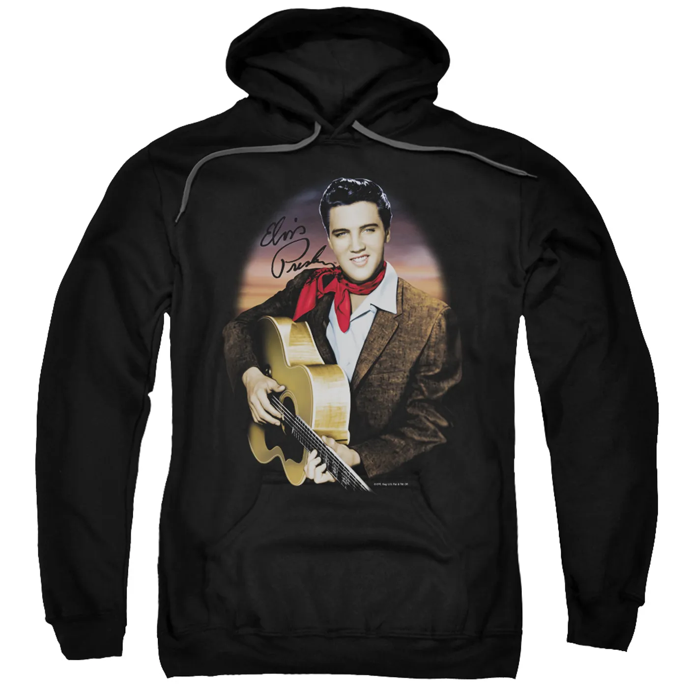 Elvis Presley Hoodie | RED SCARF #2 Pull-Over Sweatshirt
