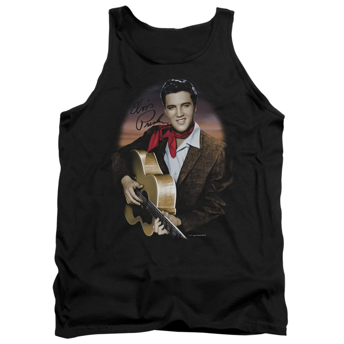 Elvis Presley Tank Top | RED SCARF #2 Sleeveless Shirt