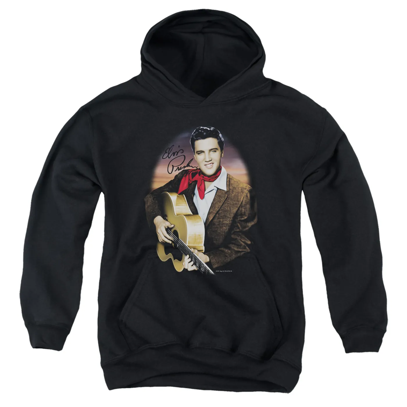 Elvis Presley Youth Hoodie | RED SCARF #2 Pull-Over Sweatshirt