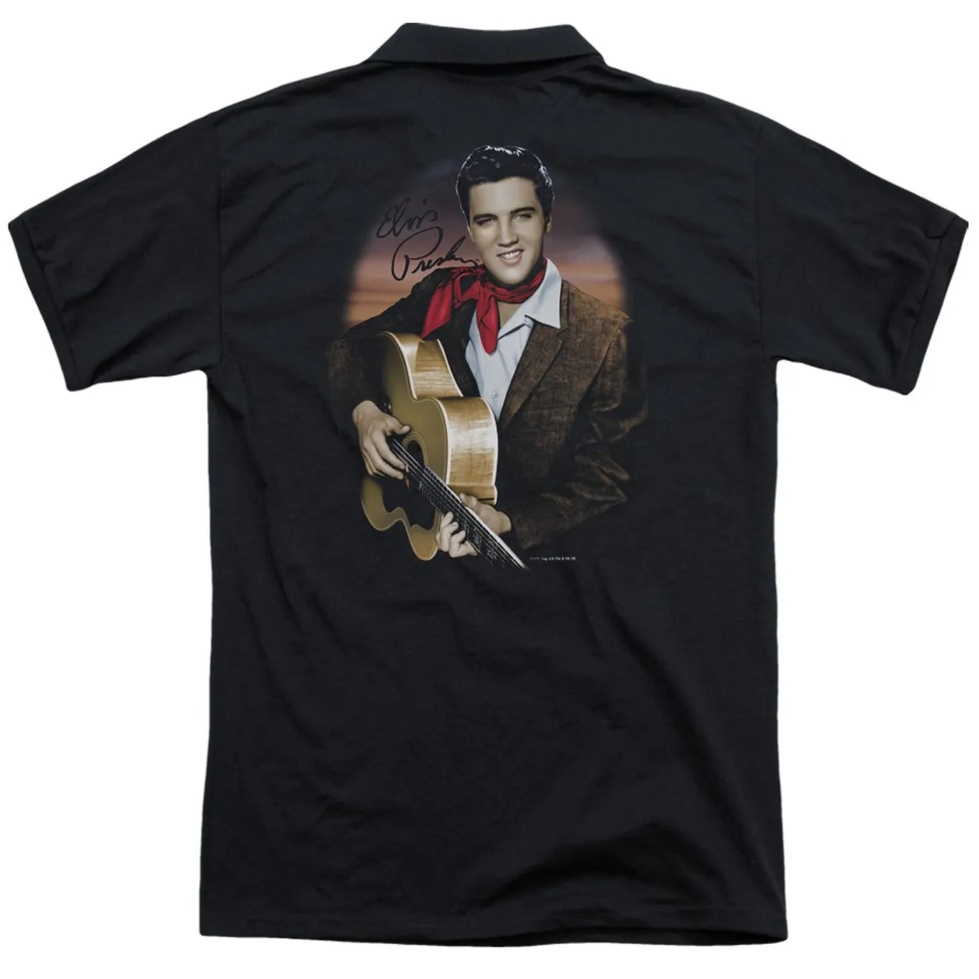 Elvis Presley RED SCARF #2 (BACK PRINT)