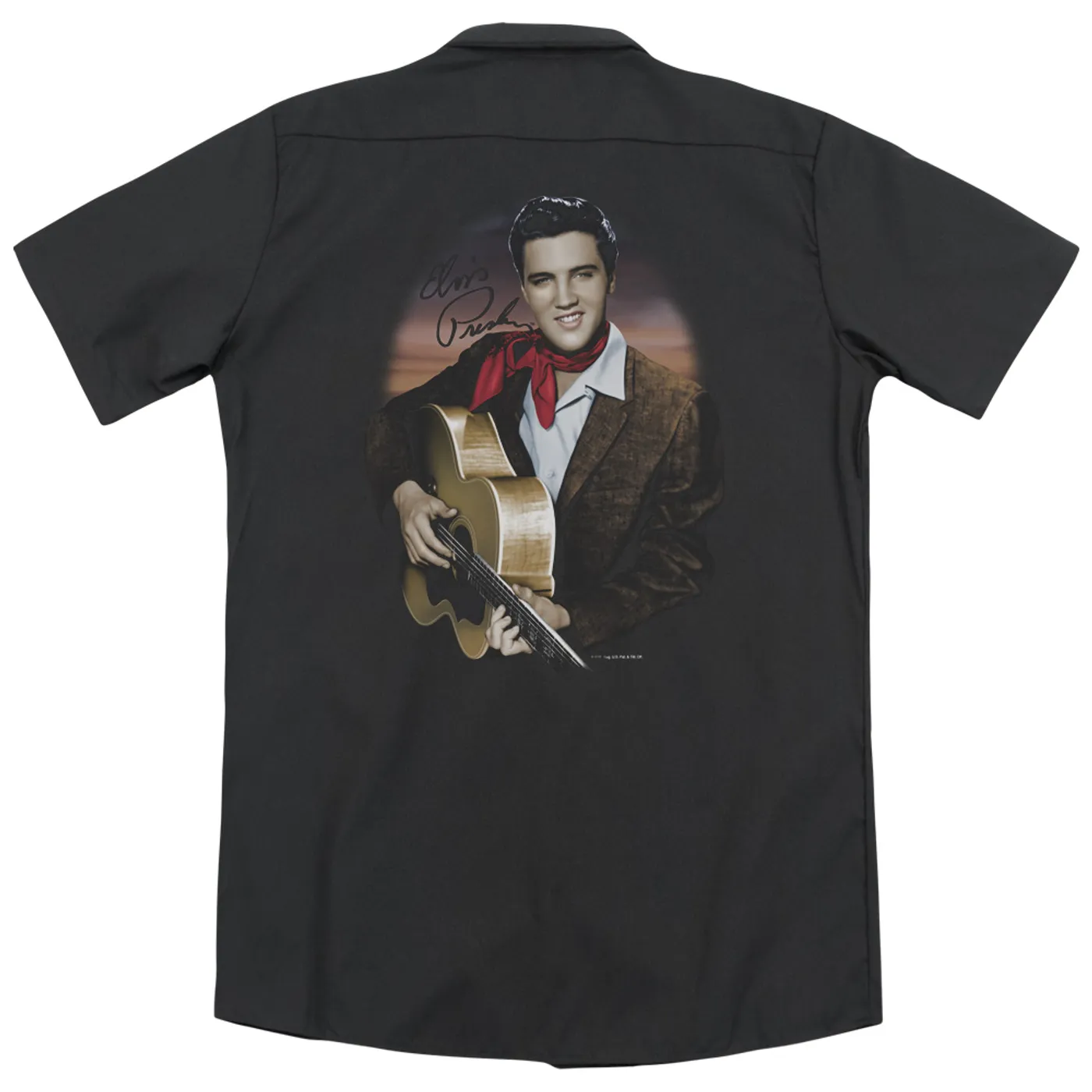 Elvis Presley RED SCARF #2 (BACK PRINT)