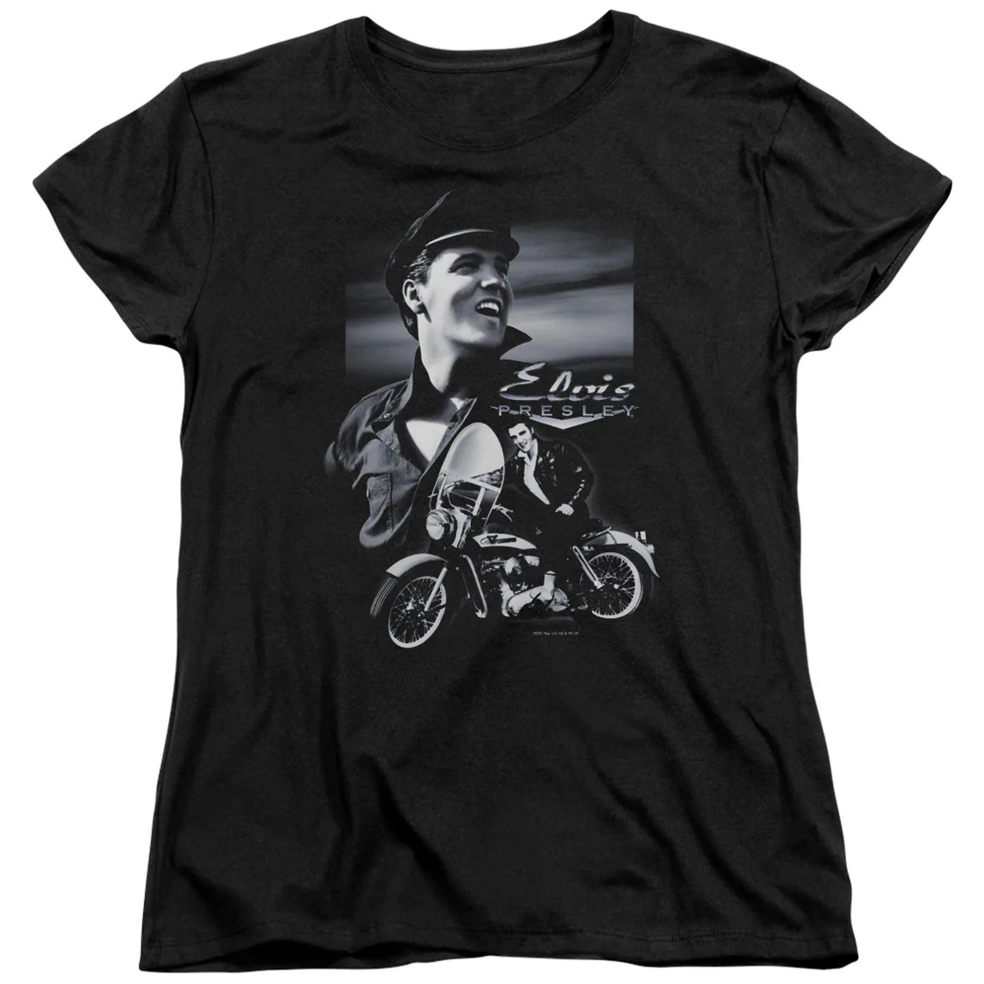 Elvis Presley Women's Shirt | MOTORCYCLE Ladies Tee