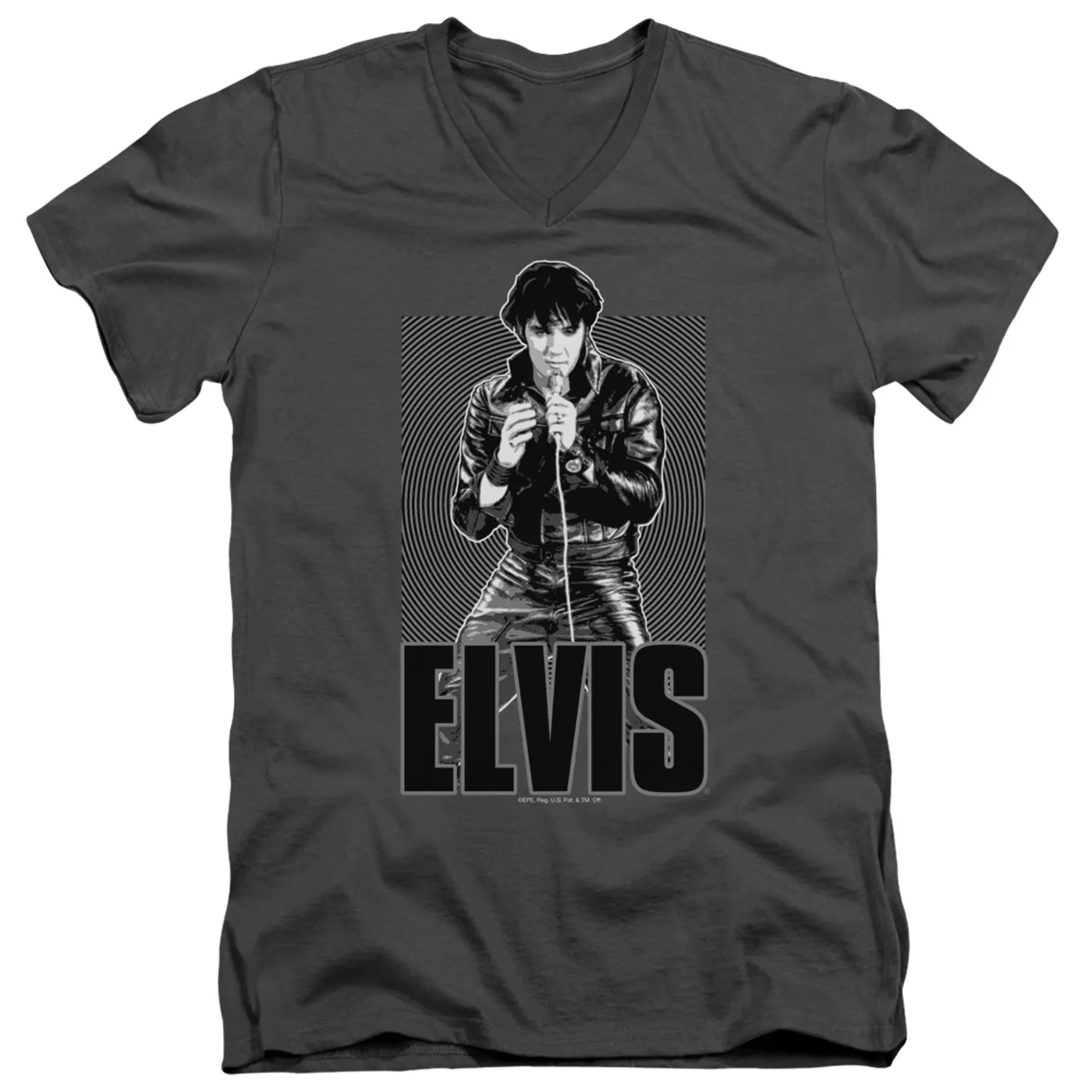 Elvis Presley T Shirt (Slim Fit) | LEATHER Slim-fit Tee