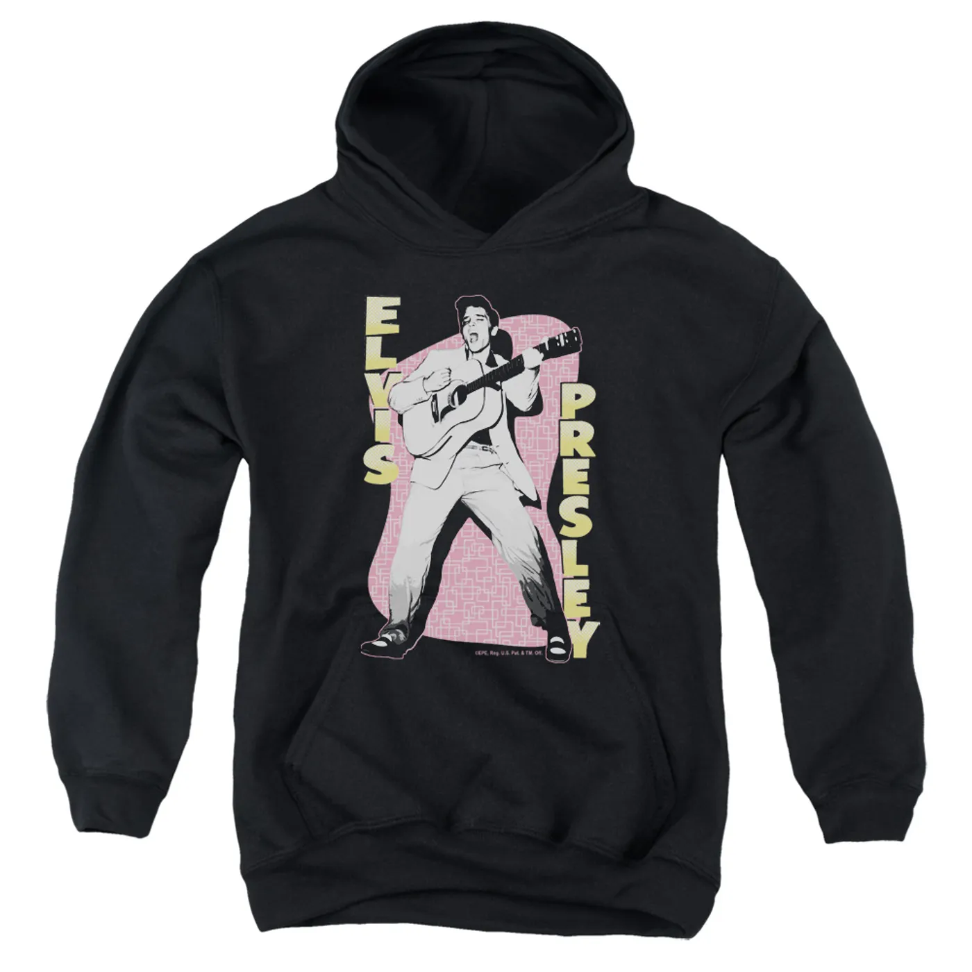 Elvis Presley Youth Hoodie | PINK ROCK Pull-Over Sweatshirt