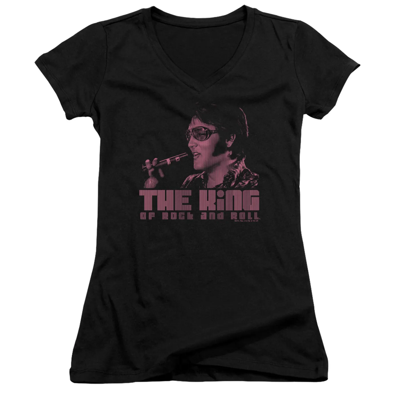Elvis Presley Junior's V-Neck Shirt | THE KING Junior's Tee