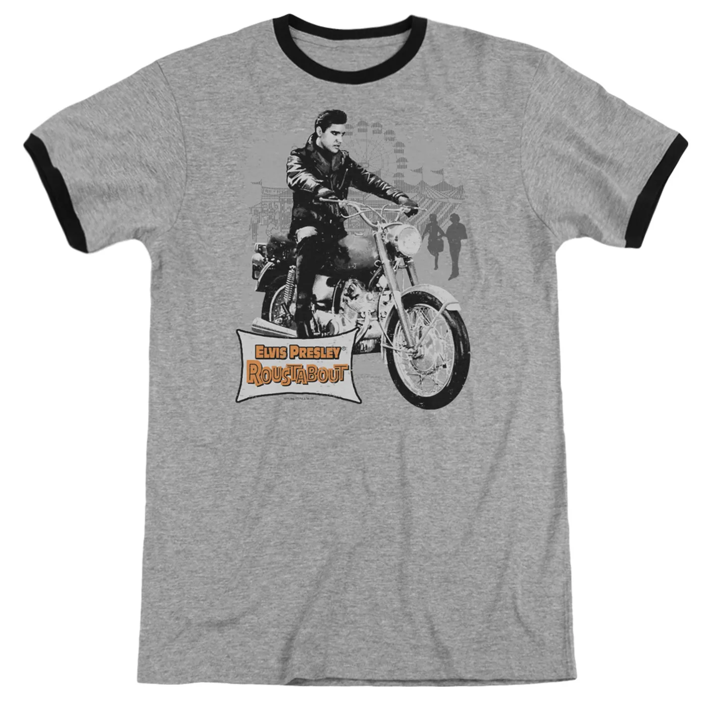 Elvis Presley Shirt | ROUSTABOUT POSTER Premium Ringer Tee