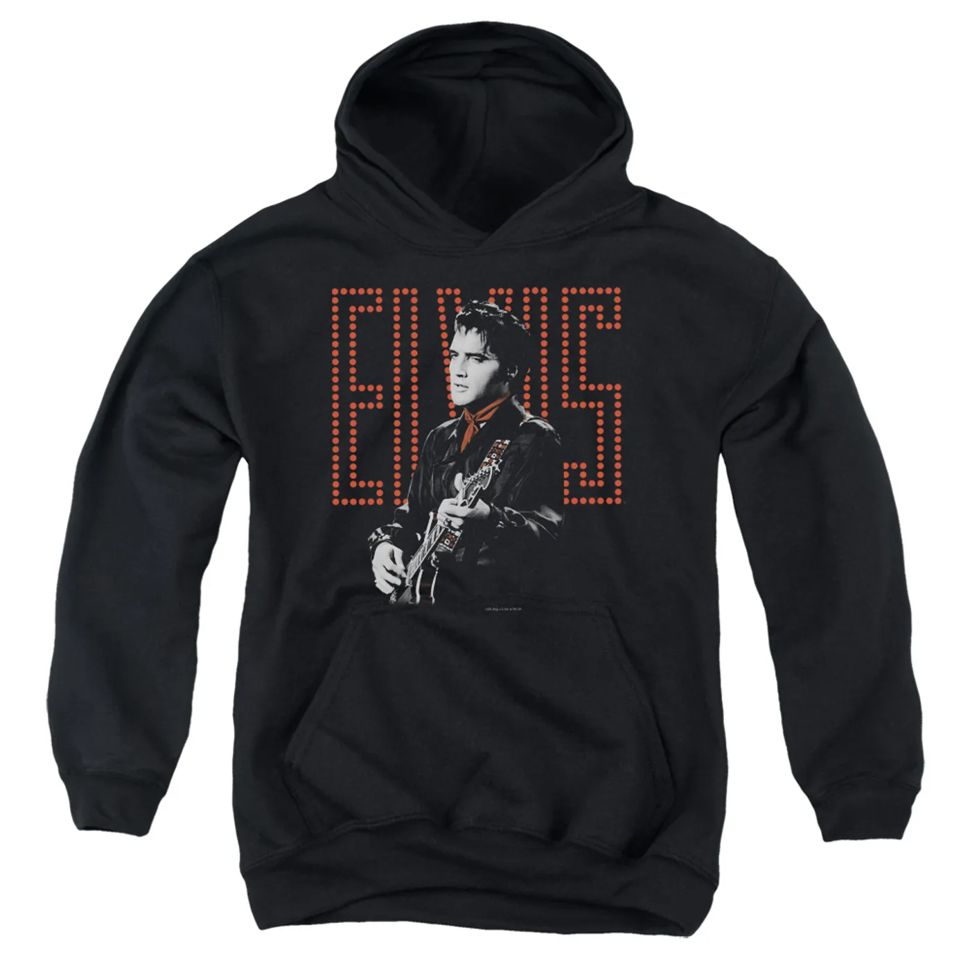 Elvis Presley Youth Hoodie | RED GUITARMAN Pull-Over Sweatshirt