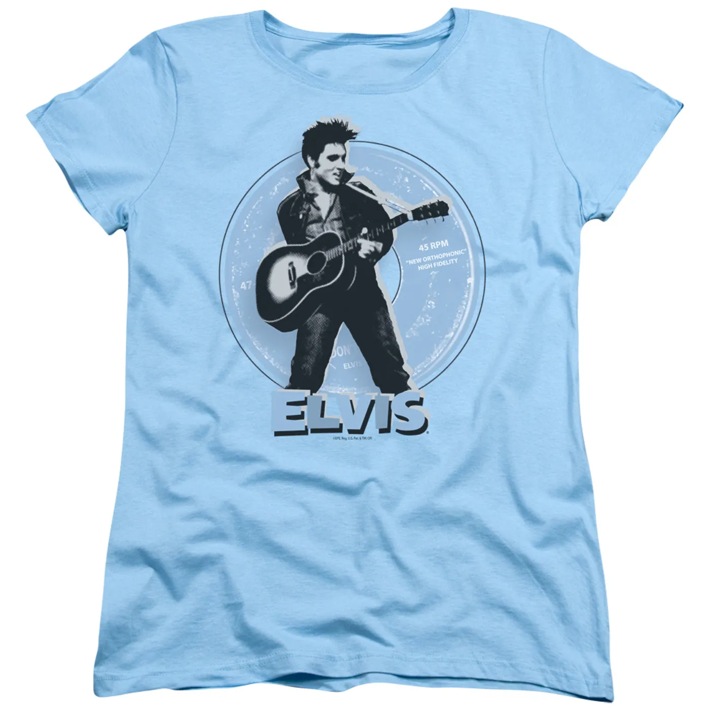Elvis Presley Women's Shirt | 45 RPM Ladies Tee