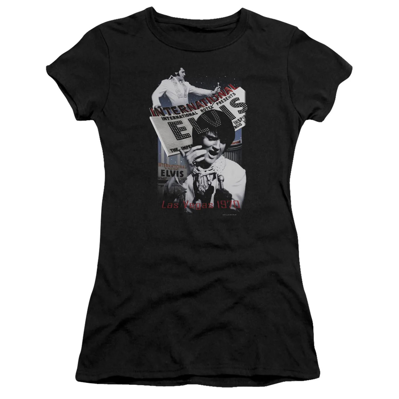 Elvis Presley Juniors Shirt | INTERNATIONAL HOTEL Juniors T Shirt