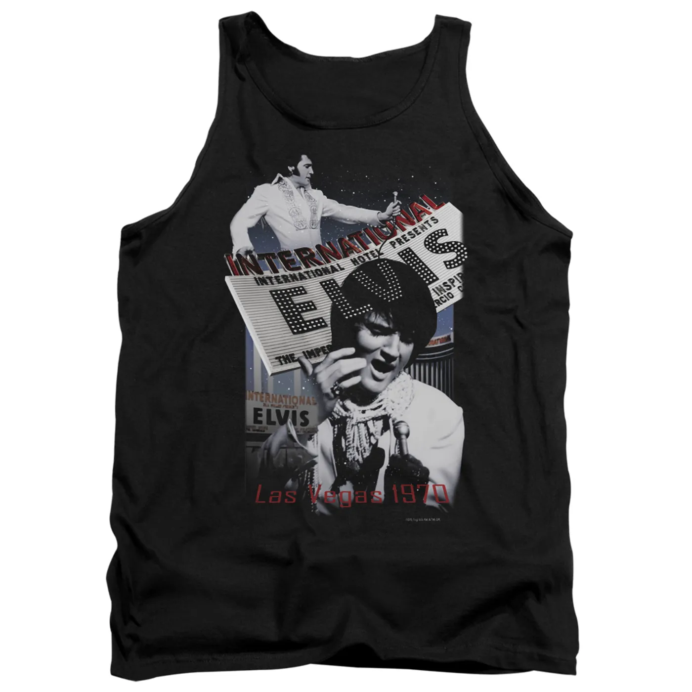 Elvis Presley Tank Top | INTERNATIONAL HOTEL Sleeveless Shirt