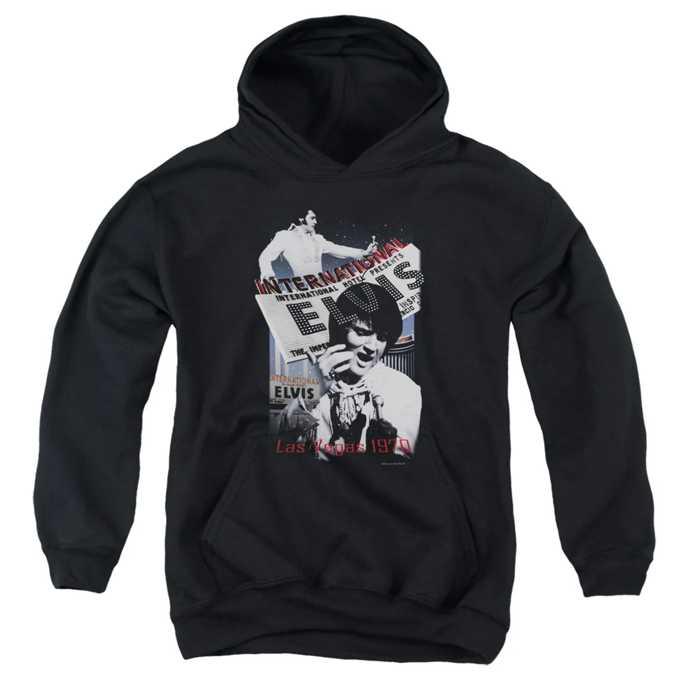 Elvis Presley Youth Hoodie | INTERNATIONAL HOTEL Pull-Over Sweatshirt