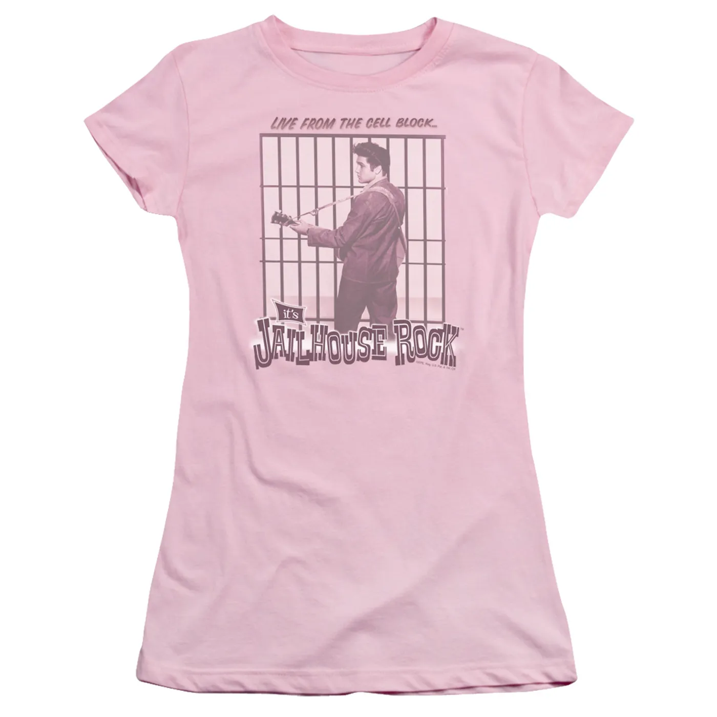 Elvis Presley Juniors Shirt | CELL BLOCK ROCK Juniors T Shirt