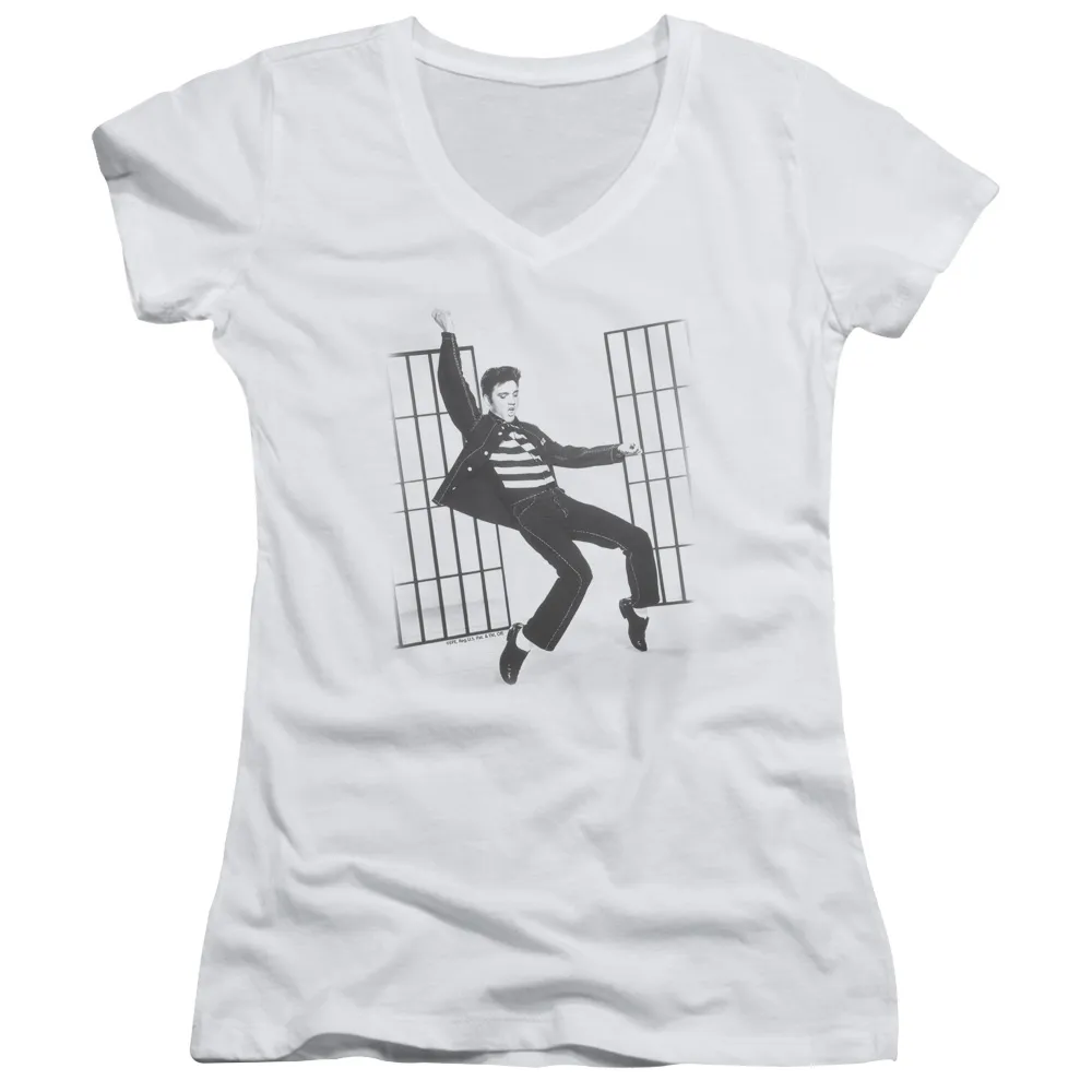 Junior's V-Neck Shirt | JAILHOUSE ROCK Junior's Tee