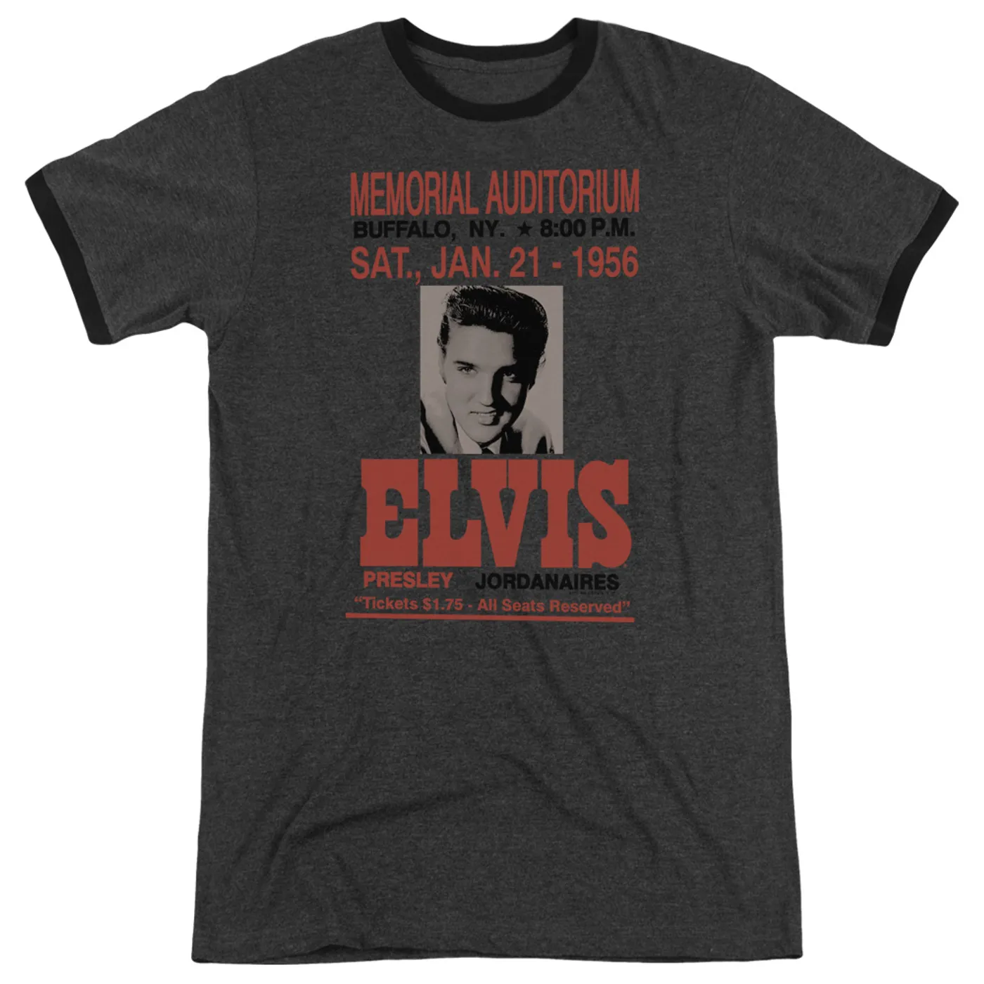 Elvis Presley Shirt | BUFFALO 1956 Premium Ringer Tee