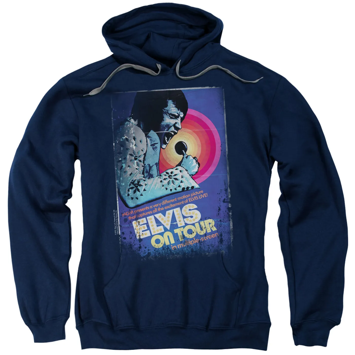 Elvis Presley Hoodie | ON TOUR POSTER Pull-Over Sweatshirt