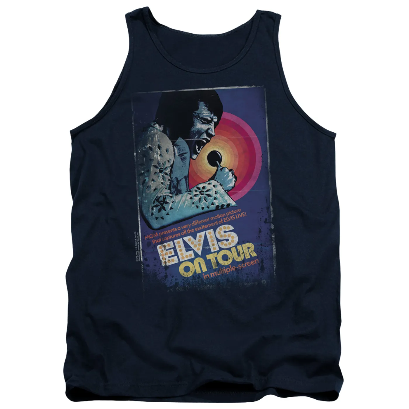 Elvis Presley Tank Top | ON TOUR POSTER Sleeveless Shirt