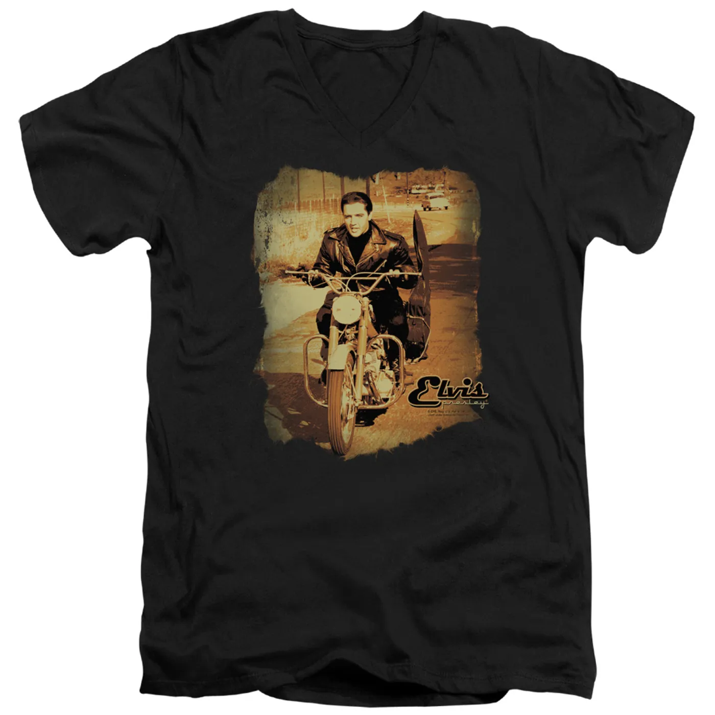 Elvis Presley T Shirt (Slim Fit) | HIT THE ROAD Slim-fit Tee