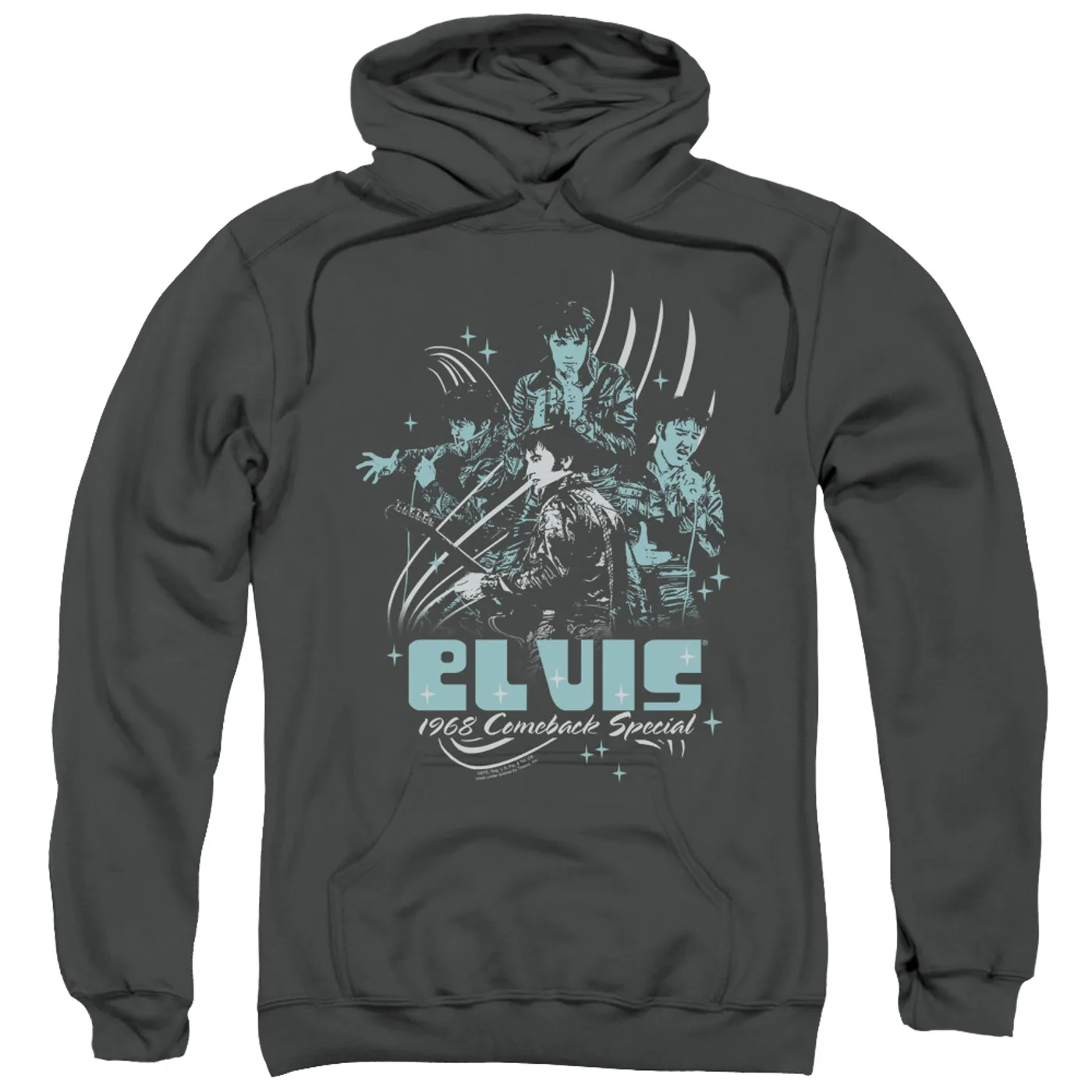 Elvis Presley Hoodie | 68 LEATHER Pull-Over Sweatshirt