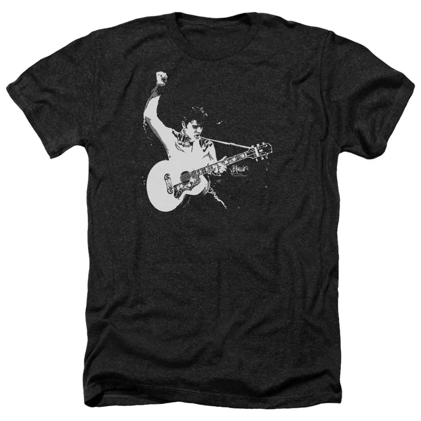 Elvis Presley Tee | BLACK&WHITE GUITARMAN Premium T Shirt
