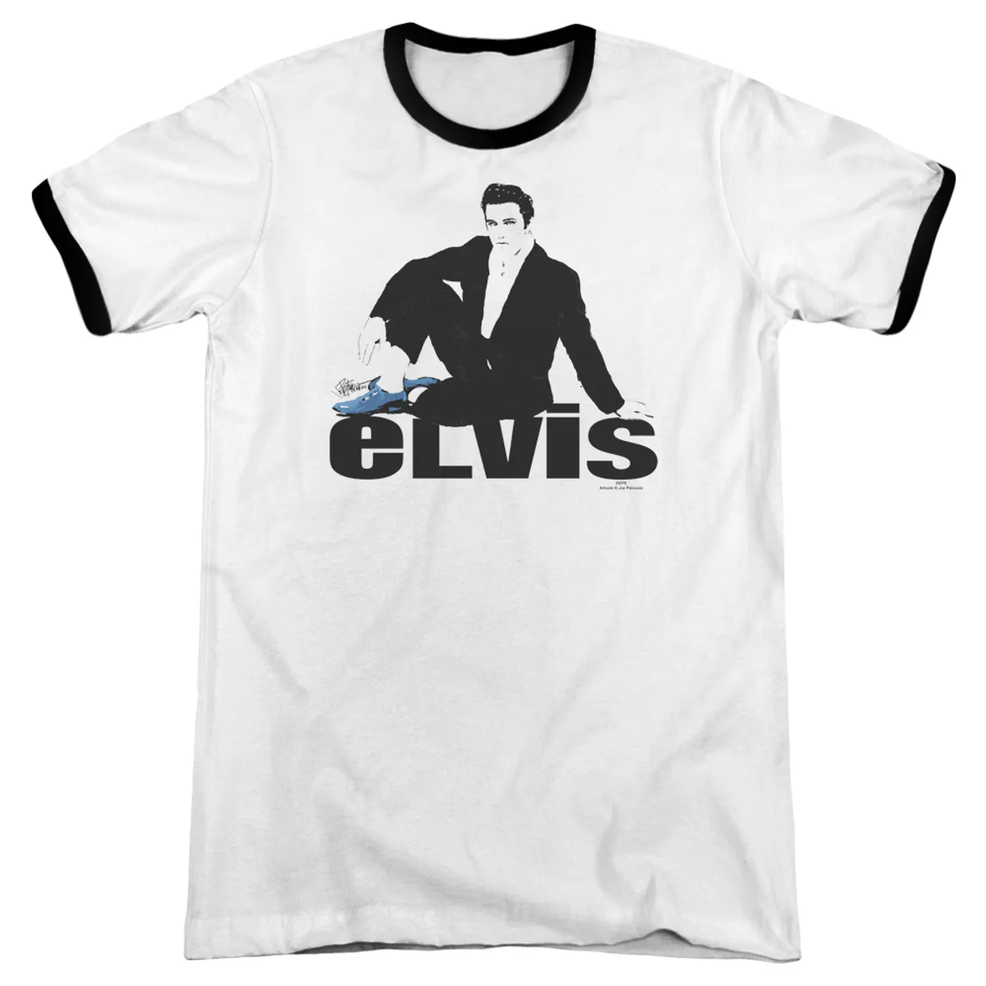 Elvis Presley Shirt | BLUE SUEDE Premium Ringer Tee