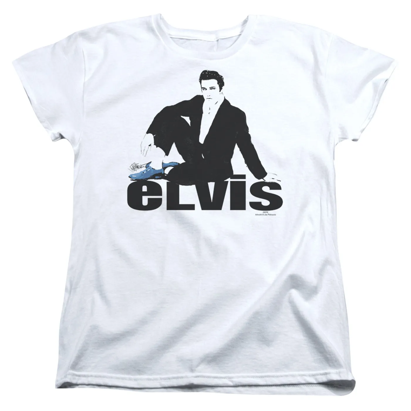 Elvis Presley Women's Shirt | BLUE SUEDE Ladies Tee