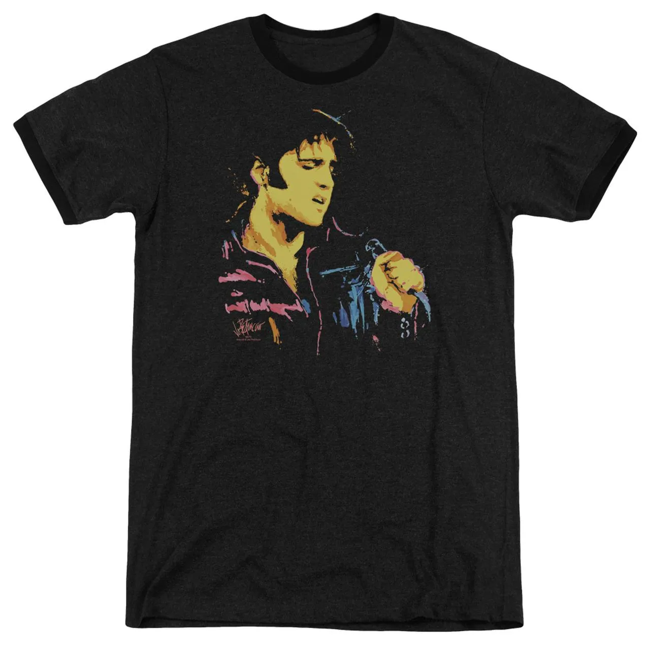 Shirt | NEON ELVIS Premium Ringer Tee